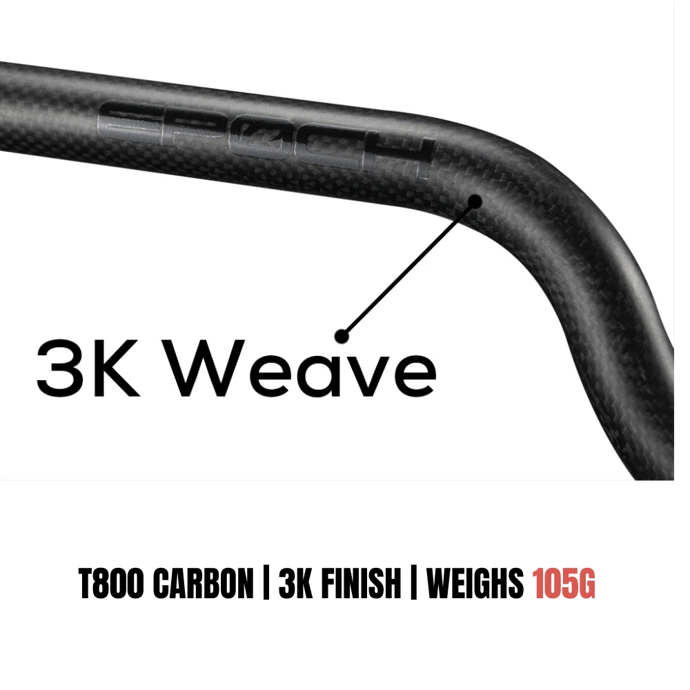 Close-up of T700 carbon fiber weave on grip part