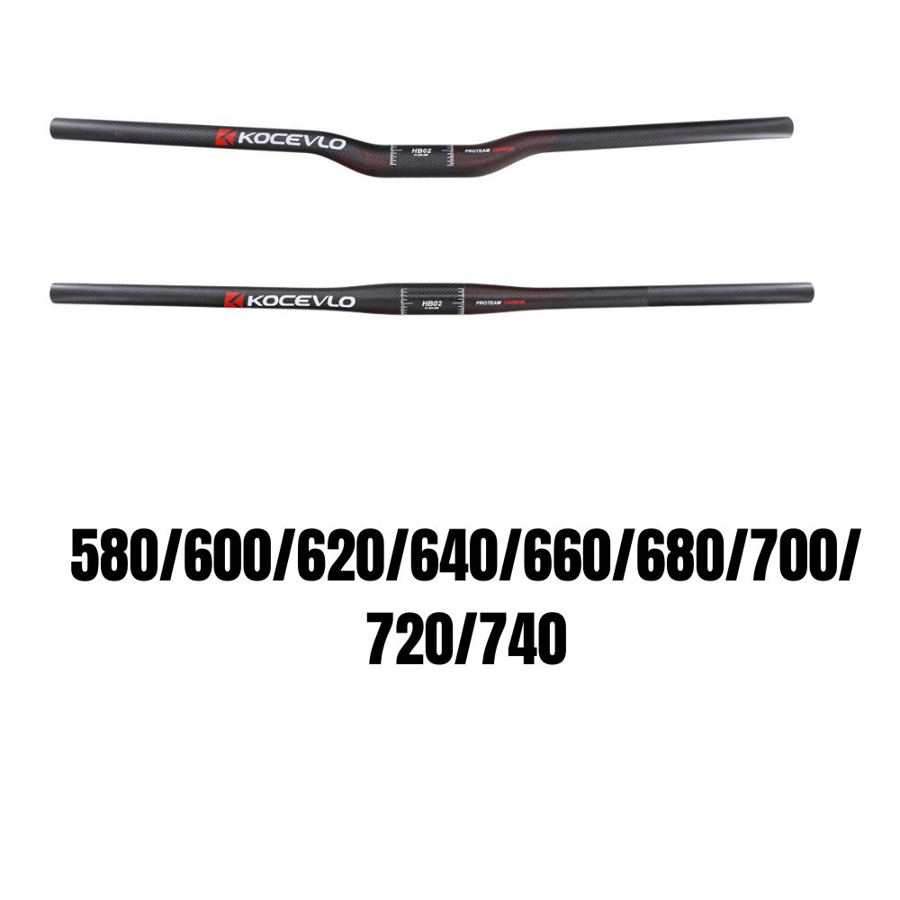 Kocevlo Mountain Bike Handlebars Carbon Riser Bars 31.8mm 6