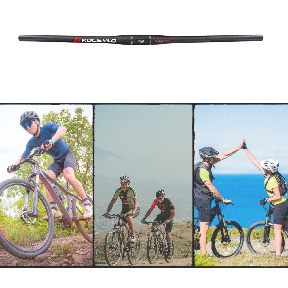 Kocevlo Mountain Bike Handlebars Carbon Riser Bars 31.8mm 7