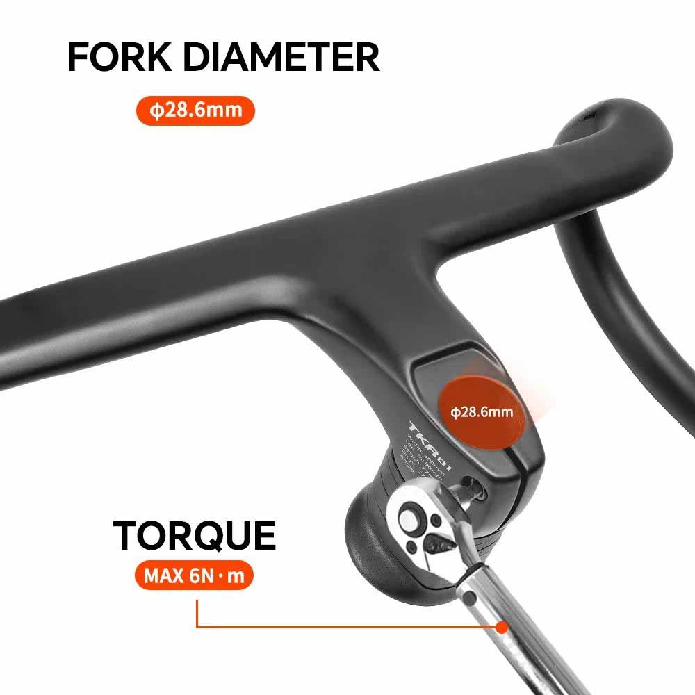 28.6mm Integrated Cable Routing Road Bike Handlebar 4