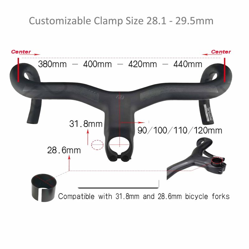 Technical Specifications for 31.8mm Carbon Fibre Road Bike Handlebar