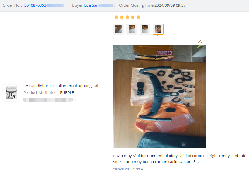 Customer Feedback - D5 Carbon Fiber Road Bike Handlebar Performance Customer Feedback - D5 Carbon Fiber Road Bike Handlebar Performance