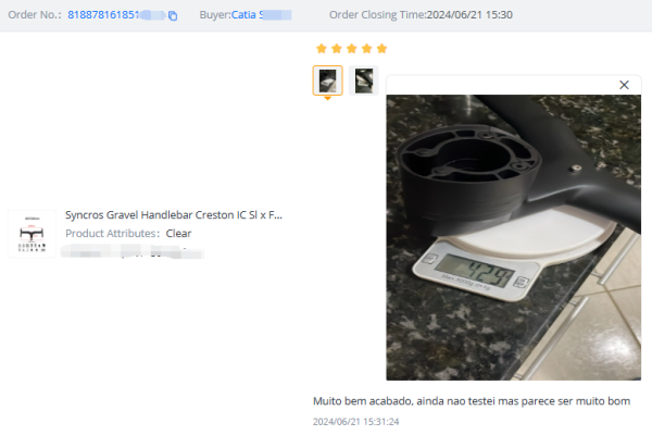 Customer Feedback on 31.8mm Carbon Fibre Road Bike Handlebar - High Ratings and Reviews