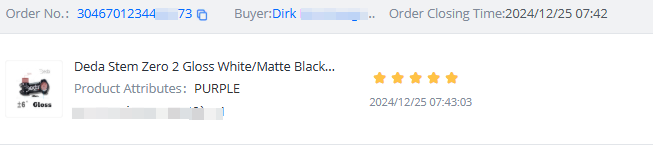 DEDA Stem 6°/17° 60/70/80/90/100/110mm 5