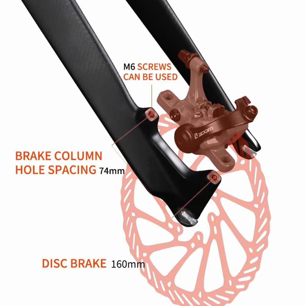 Bicycle Suspension Fork 26/27.5/29" Lightweight Carbon Bike Fork 9