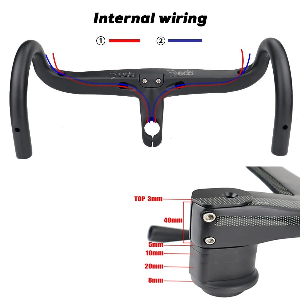 Internal Cable Routing Design of Deda Alanera Road Bike Handlebar Internal Cable Routing Design of Deda Alanera Road Bike Handlebar