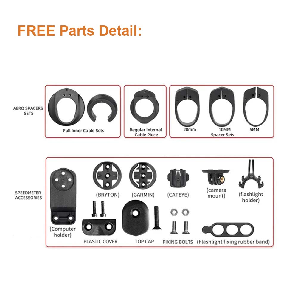 spacers of Deda Alanera 28.6mm Integrated Bicycle Handlebar spacers of Deda Alanera 28.6mm Integrated Bicycle Handlebar