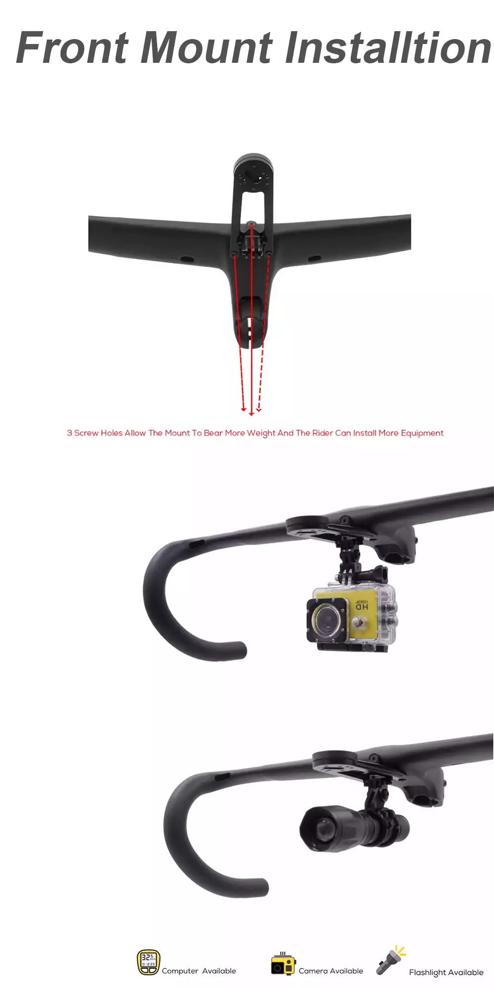 28.6mm High-Durability Drop Bars for Road Cycling T3 9