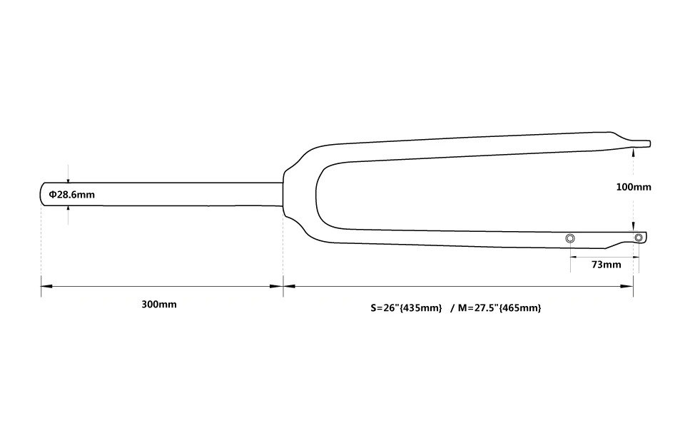 28.6mm Road Bike Fork 6