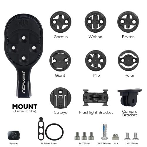 Roval SL8/SL7 computer mount with light and camera compatibility