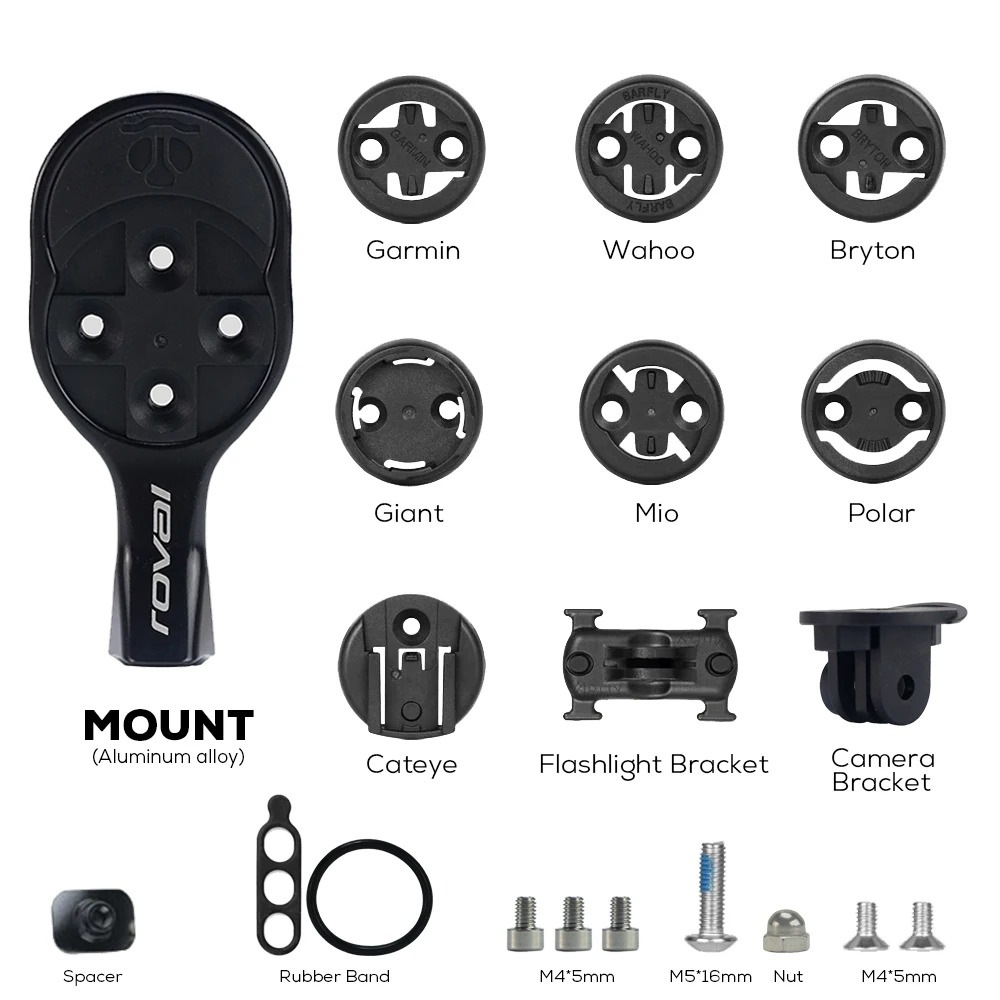 Roval SL7 Bike Computer Mount – For Lights & Cameras 1 Roval SL8/SL7 computer mount with light and camera compatibility