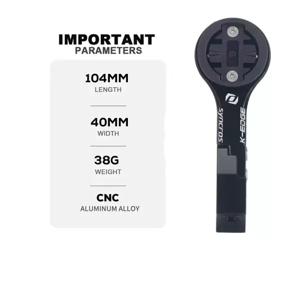 SL7 Bike Stem Computer Mount for Garmin Bryton Cateye Syncros Logo 5