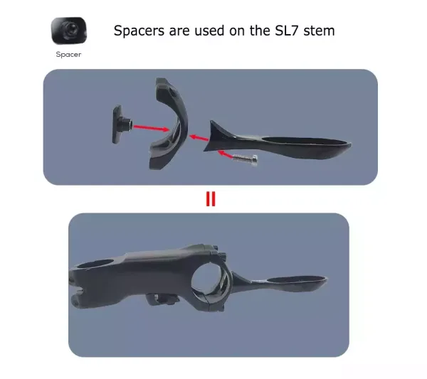 SL7 Bike Stem Computer Mount for Garmin Bryton Cateye Roval 8