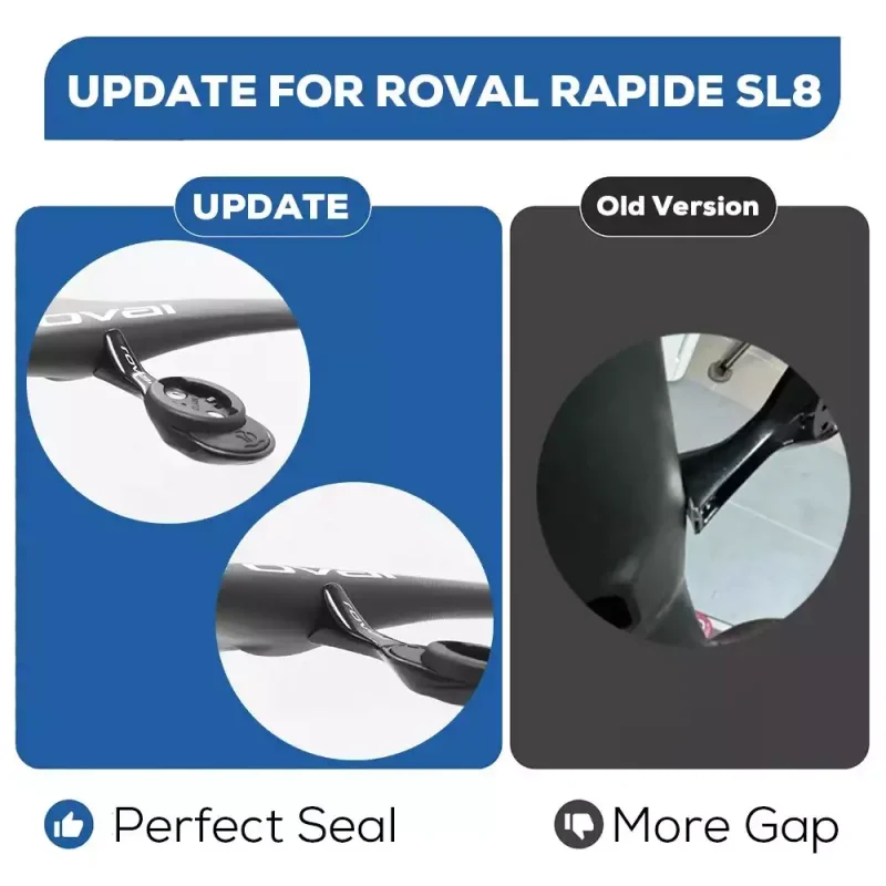 SL8 Road Bike Handlebar mount update before after SL8 Road Bike Handlebar mount update before after