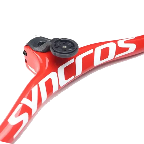 Syncros Fraser IC SL High-Strength Carbon Fiber MTB Handlebar - Close-up view showcasing sleek design and internal cable routing