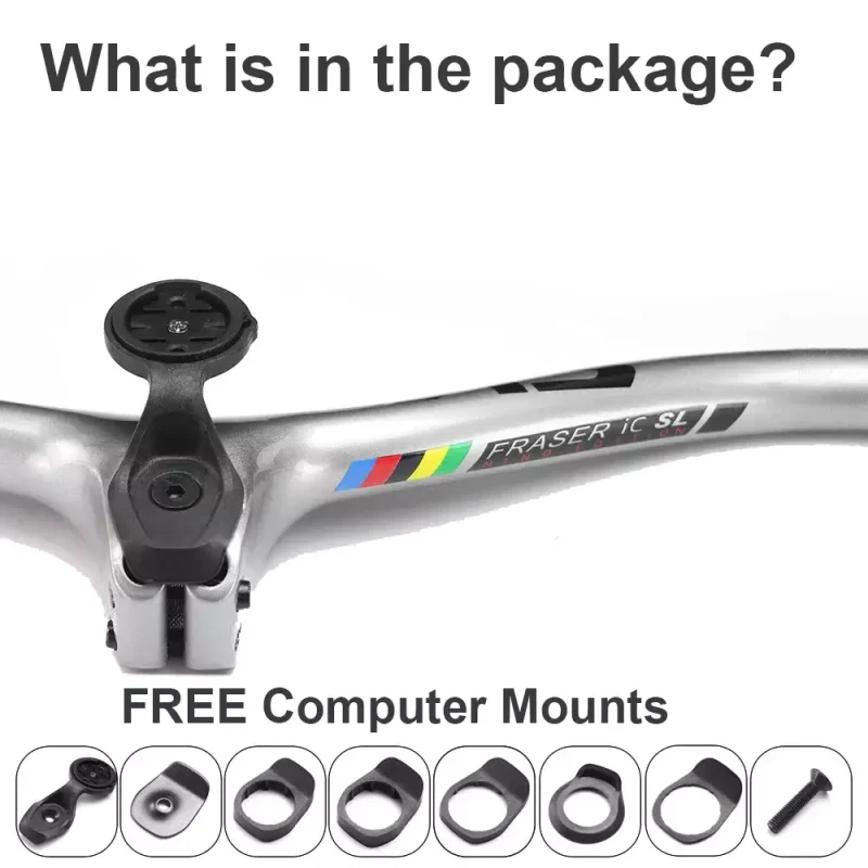 28.6mm High-Strength MTB Handlebars -8°, -17°, -25° Syncros Fraser IC SL 740mm 6