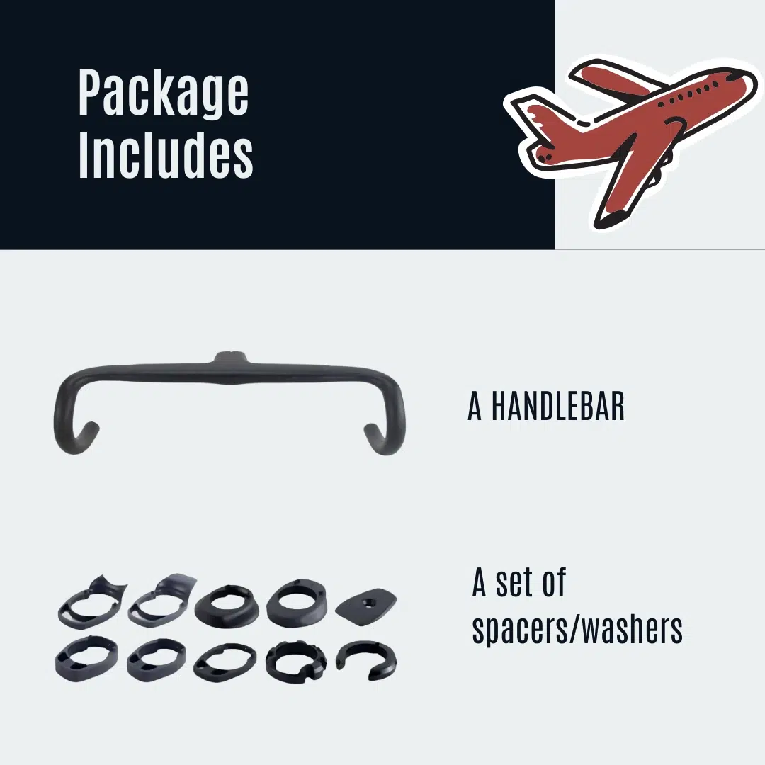 SYNCROS T1000 28.6mm Carbon Drop Bar package details SYNCROS T1000 28.6mm Carbon Drop Bar package details