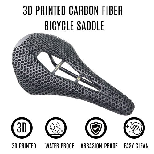 3D Printed Mens Bike Seat Carbon Fiber Saddle