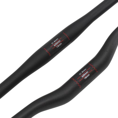 3K Carbon Fiber MTB Flat/Riser Bar | Premium Bike PartsHandlebar 31.8mm