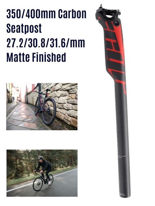 350/400mm Carbon Seatpost 27.2/30.8/31.6mm