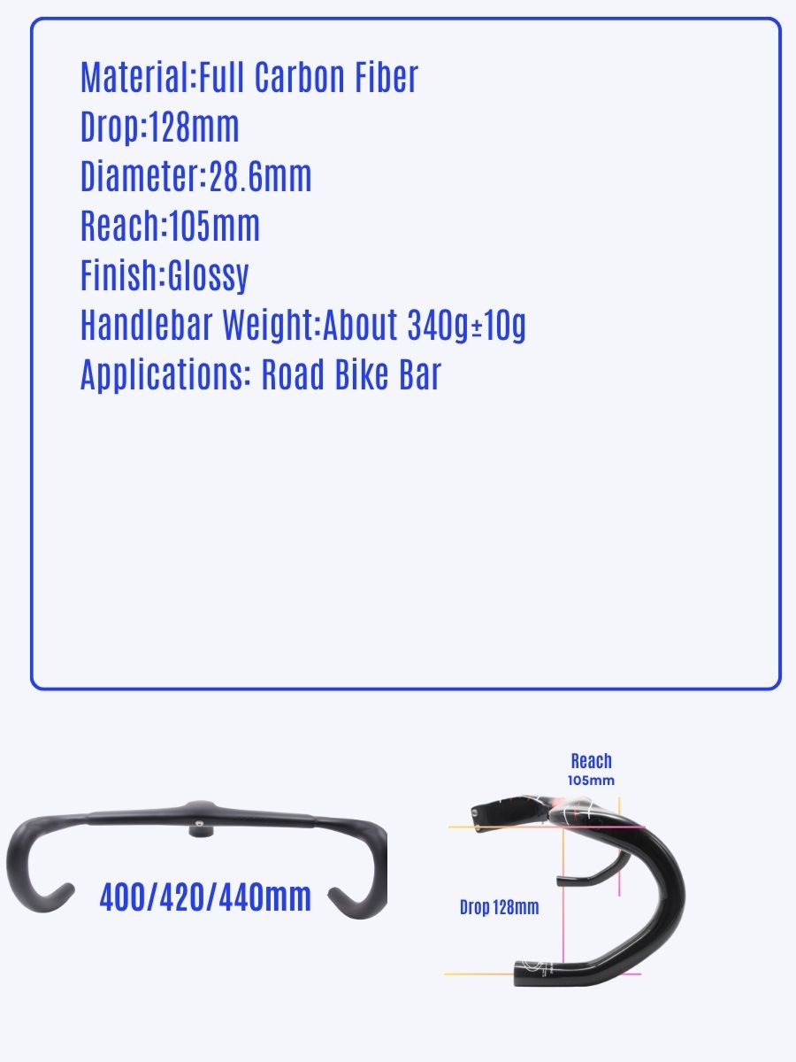 28.6mm Ergonomic Bike Handlebar for Road Cycling | Ullicyc 10