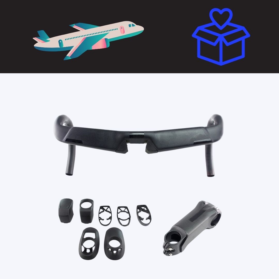 31.8mm Carbon Bicycle Handlebar Drop 130mm Reach 70mm 5