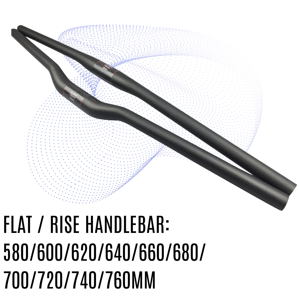 3K Carbon Fiber Flat/Riser 31.8 Handlebar 4