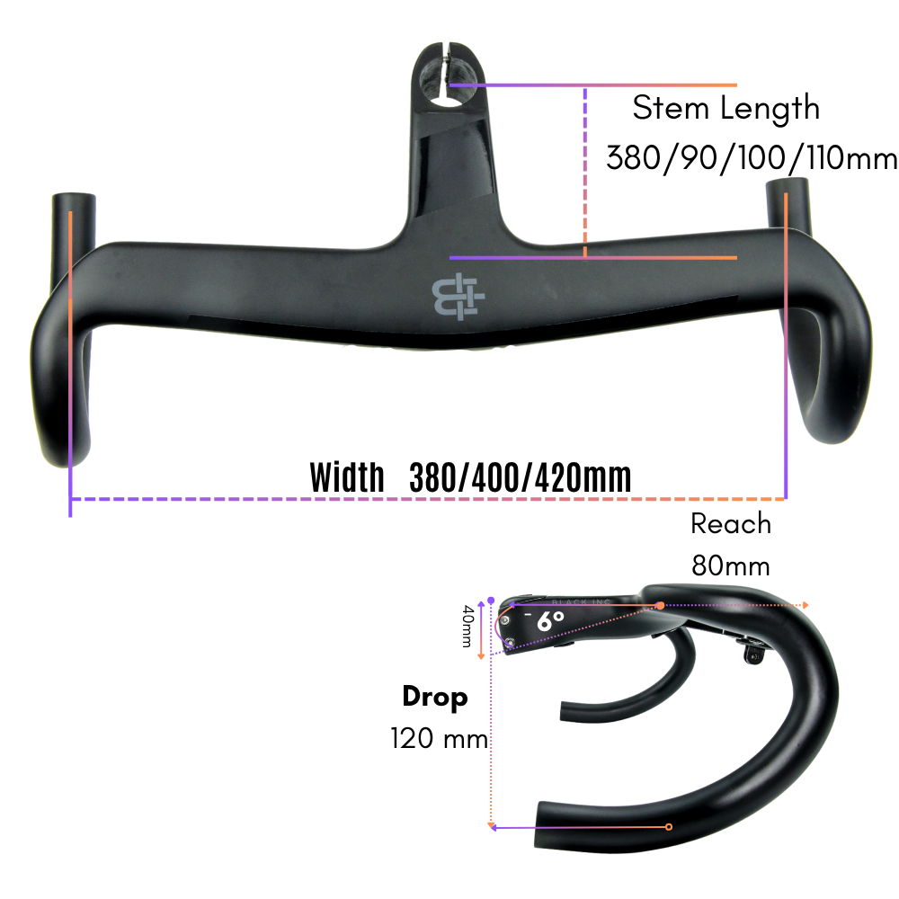 6° 28.6mm Integrated Aero Barstem 9