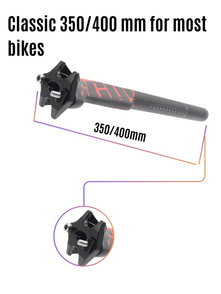 350/400mm Carbon Seatpost 27.2/30.8/31.6mm 4