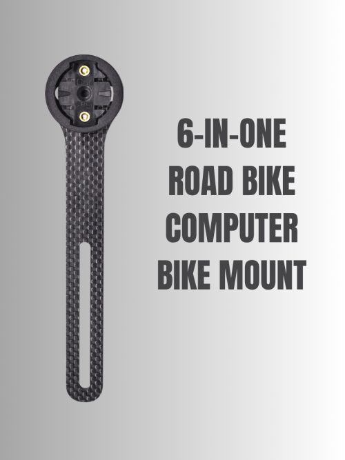 Carbon Fiber Integrated Aero Handlebar Mount for Road Bikes, Compatible with Bryton and Wahoo Bike Computers