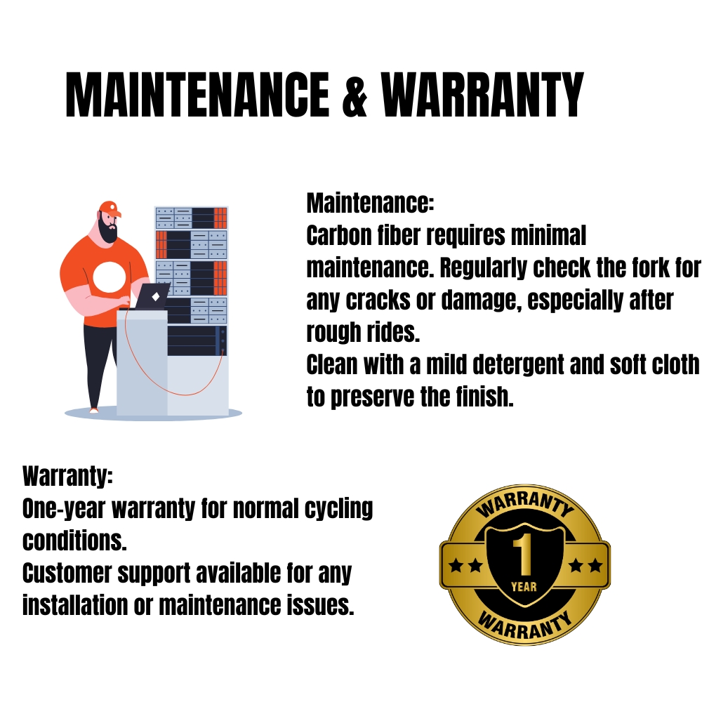 Carbon Fibre Bike Fork 25.4 7