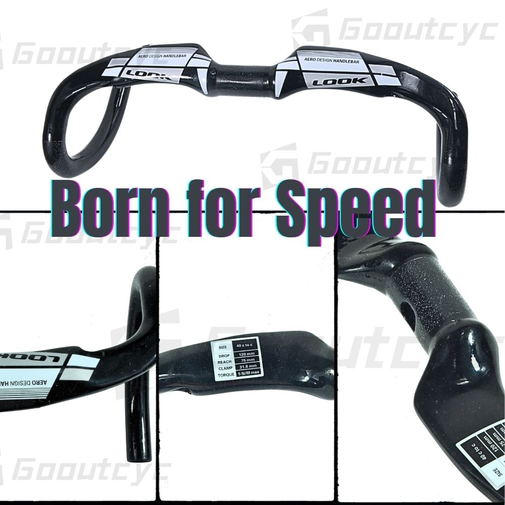 Lightweight Carbon Fiber Road Bike Handlebar | 31.8mm Clamp 12
