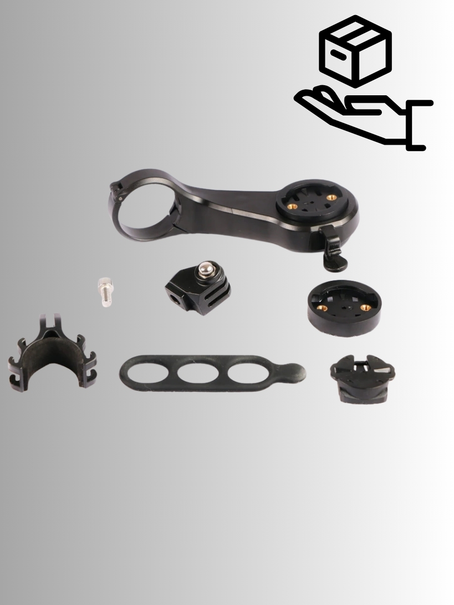 Bike Computer Mount with Bell & Action Cam Adapter – Lightweight & Durable 5