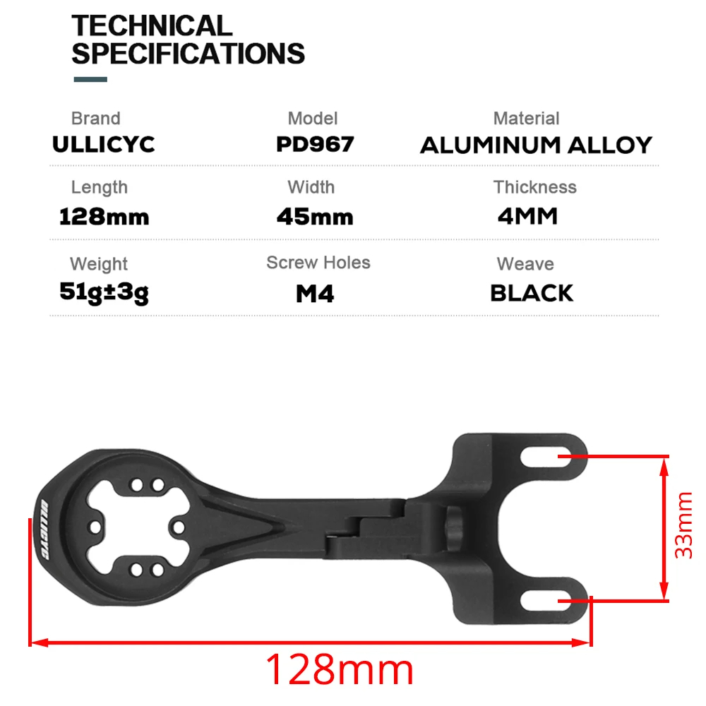 Computer Mount For RPANTAHI T3/T4 Gopro/Garmin/Bryton/Wahoo 3