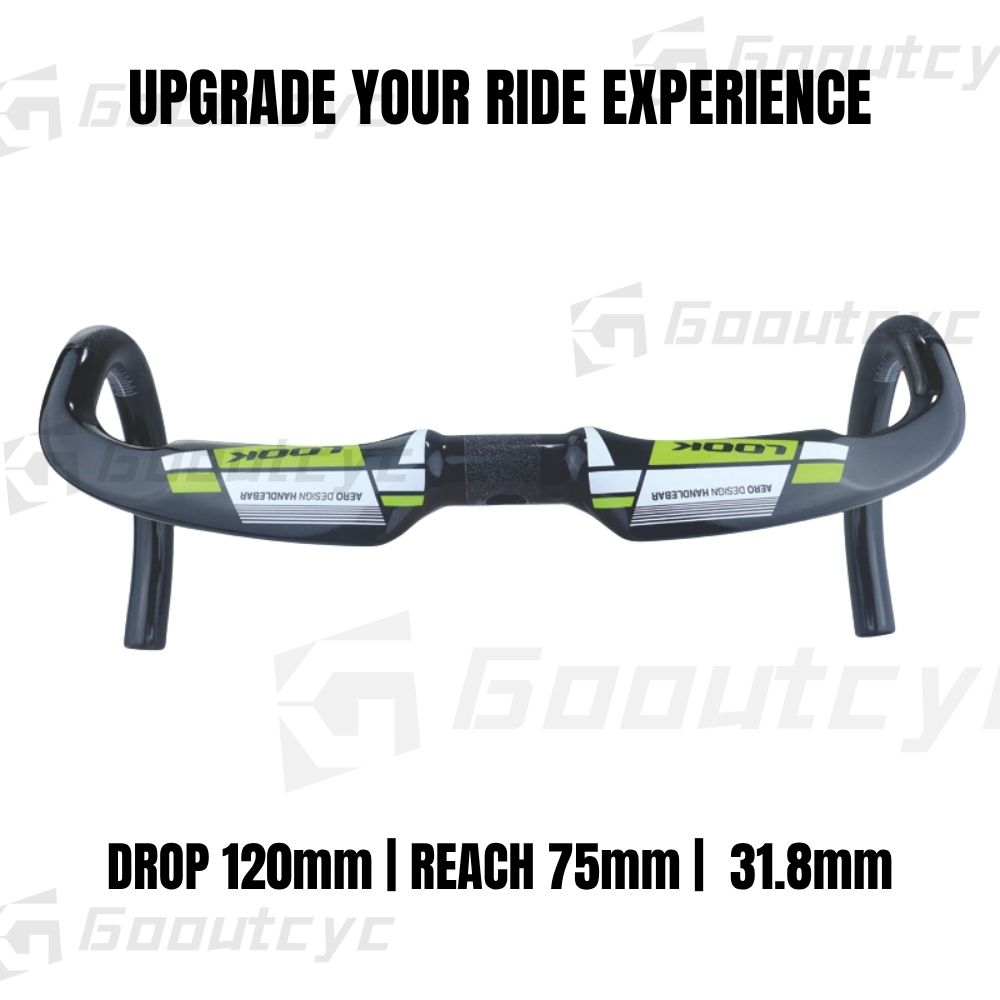 Lightweight Carbon Fiber Road Bike Handlebar | 31.8mm Clamp 5 Lightweight Carbon Fiber Road Bike Handlebar | 31.8mm Clamp - Image 5