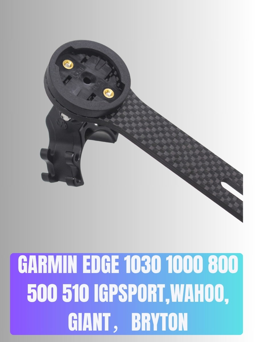Carbon Fiber Integrated Aero Handlebar Mount for Road Bikes, Compatible with Bryton and Wahoo Bike Computers 12