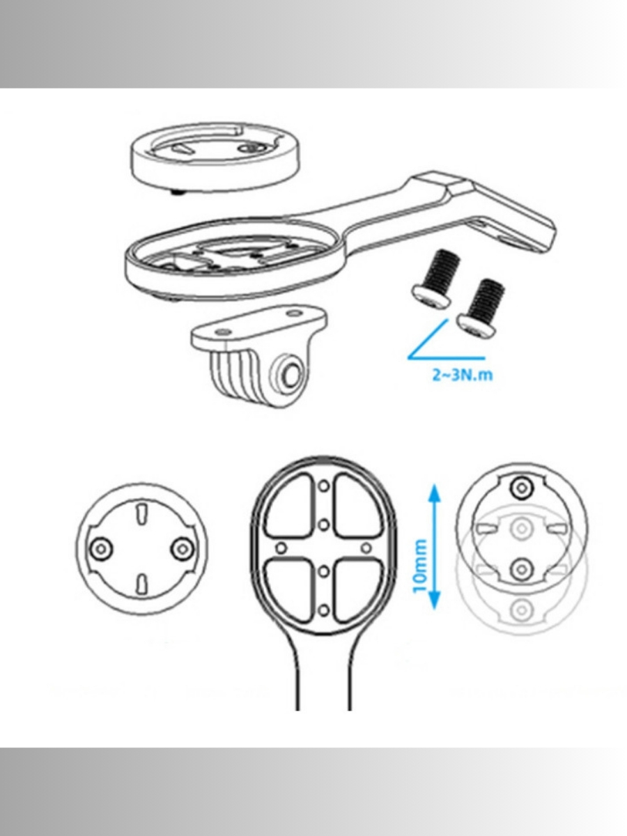 Support GoPro/compteur pour vélo de route/support pour vélo 15