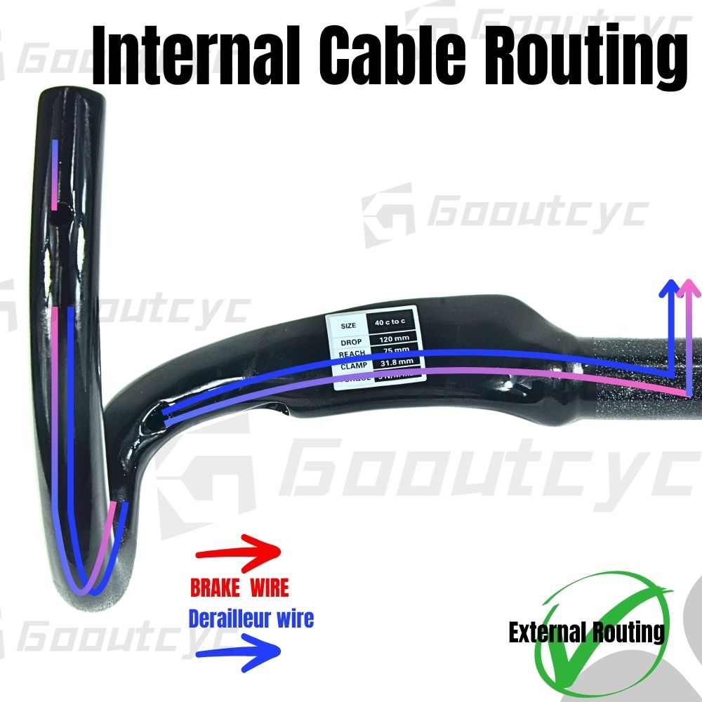 Lightweight Carbon Fiber Road Bike Handlebar | 31.8mm Clamp 8