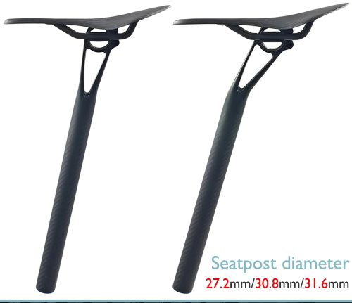 ​Ultralight Carbon SeatPost: 0/25mm Offset, 180-230g, 115kg Max Load - Fit 7x9 & 7x7 Rails​