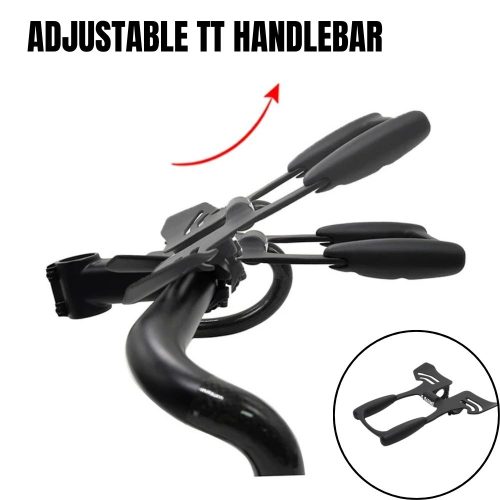 Adjustale T700 Carbon Fiber TT Handlebar Triathlon Clip-on Rest Bar