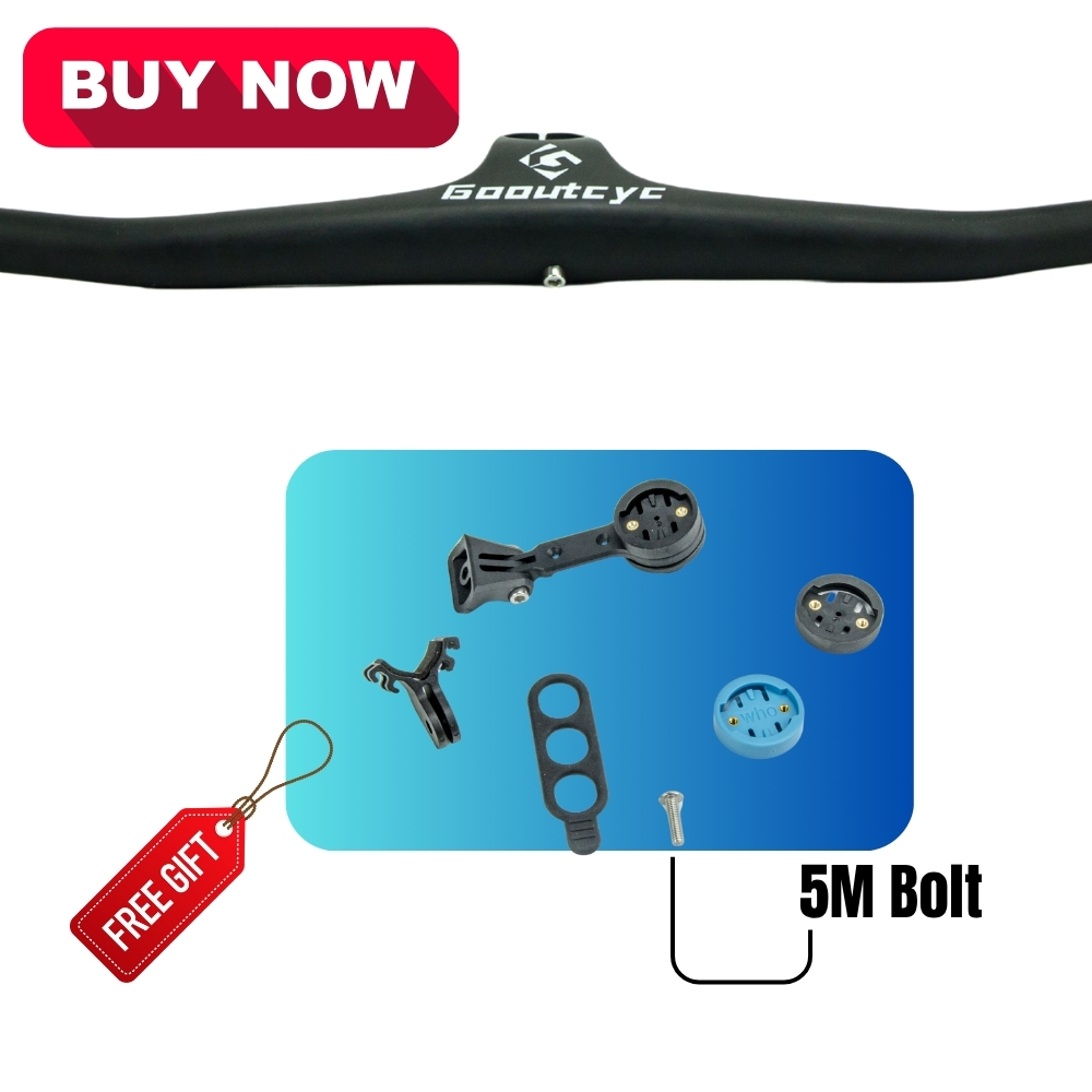 Upgrade Your Mountain Bike | GOOUTCYC Full Carbon Fiber Handlebar, Lightweight and Durable 6