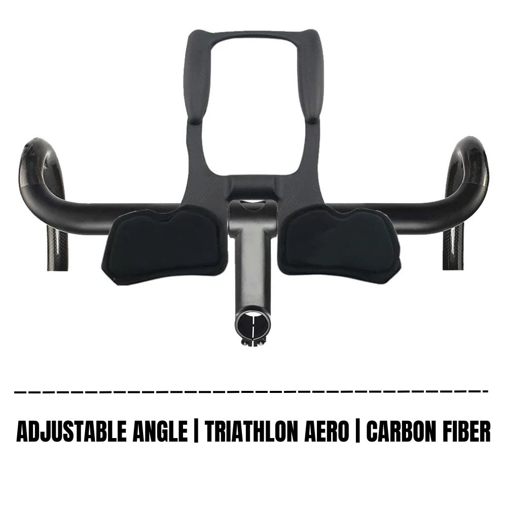Adjustale T700 Carbon Fiber TT Handlebar Triathlon Clip-on Rest Bar 5