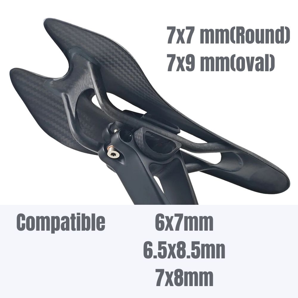 Ultralight Carbon SeatPost: 0/25mm Offset, 180-230g, 115kg Max Load - Fit 7x9 & 7x7 Rails 4