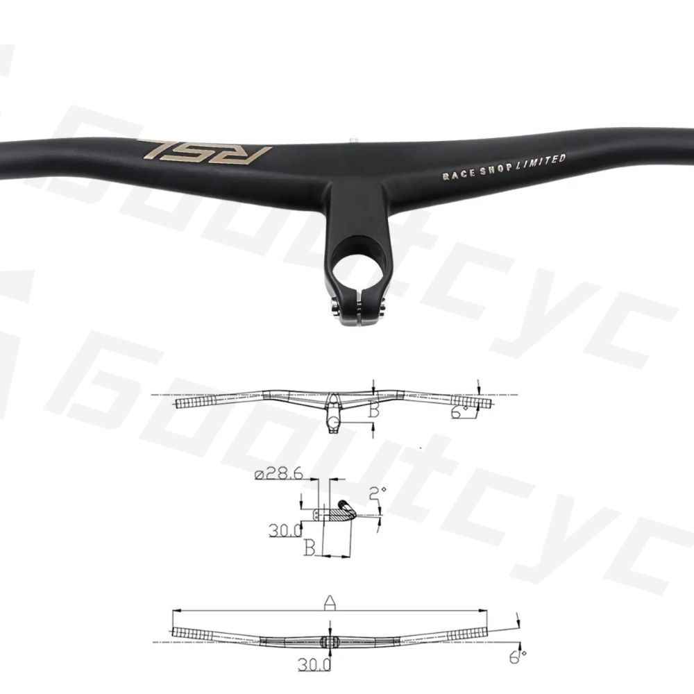 28.6mm 15mm Rise Carbon Fiber T1000 MTB Handlebar 3