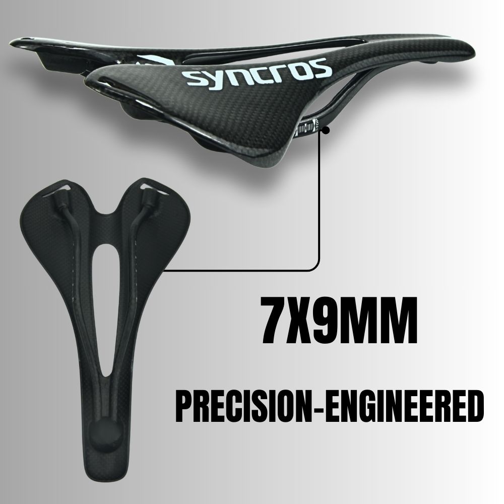 Pro Carbon Bike Saddle: 143x270mm, 120kg Load, Matte/Gloss Black 2