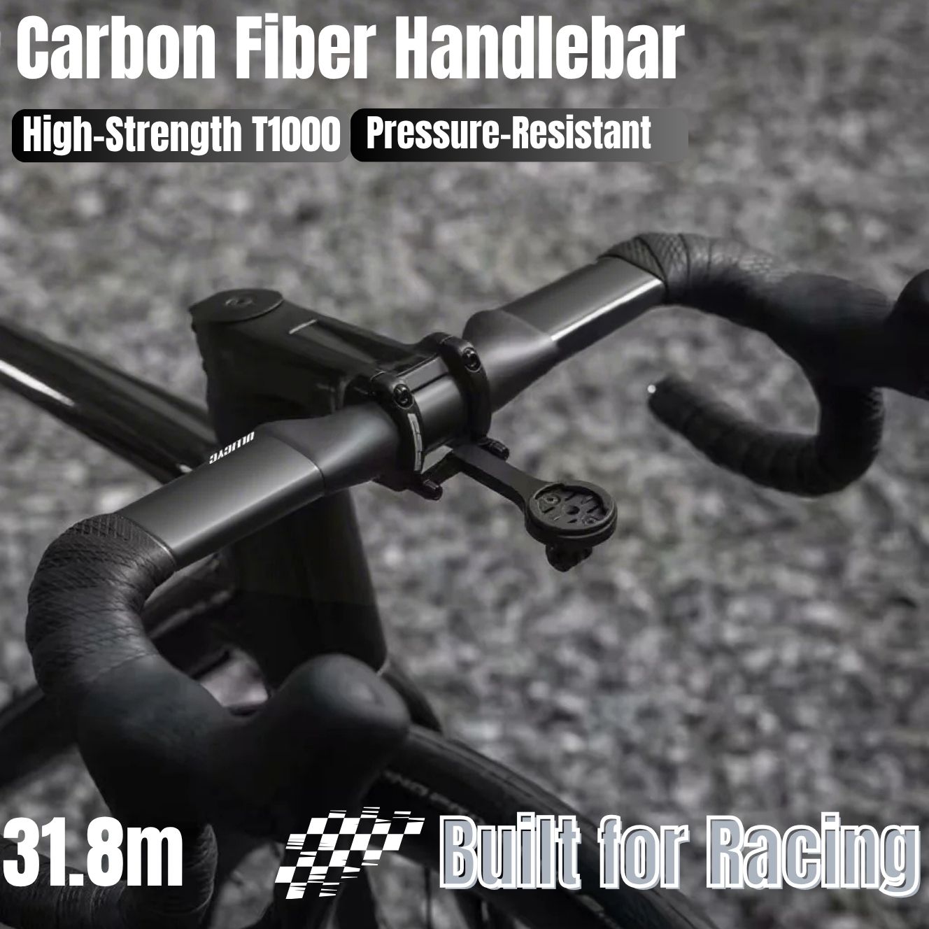Lightweight Carbon Fiber Handlebar for Gravel & Cyclocross Bike | ULLICYC T1000 Aero Bar 1 Lightweight Carbon Fiber Handlebar for Gravel & Cyclocross Bike | ULLICYC T1000 Aero Bar