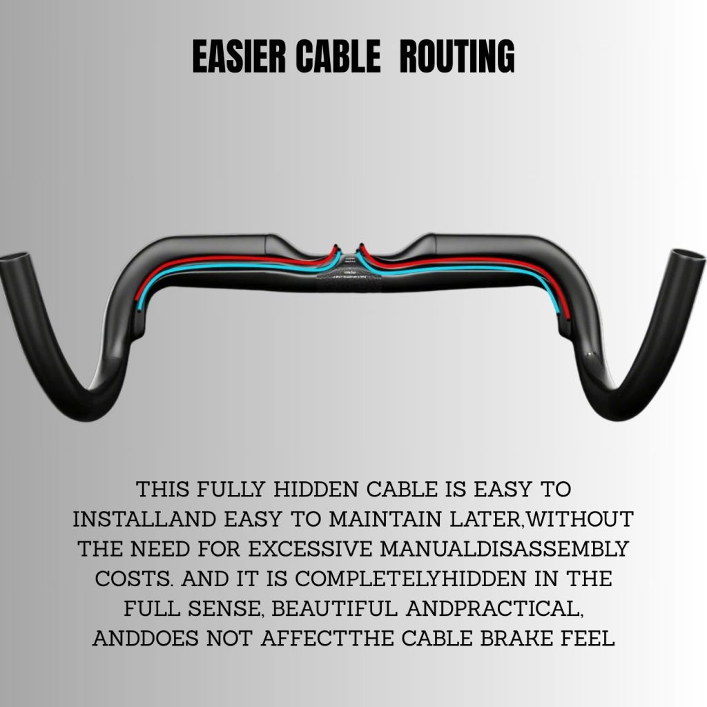 Lightweight Carbon Fiber Handlebar for Gravel & Cyclocross Bike | ULLICYC T1000 Aero Bar 4