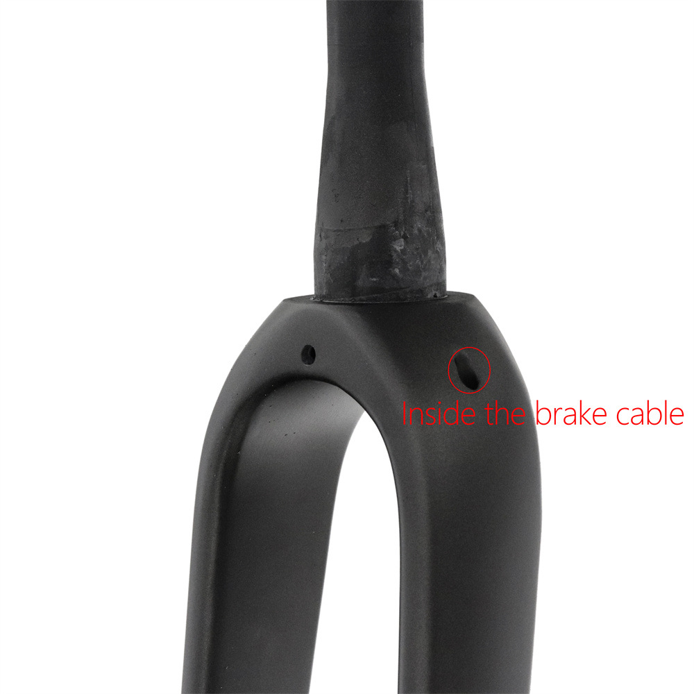 Carbon Gravel bike Fork 700C 1-1/8" Straight/Taper 100mm 15